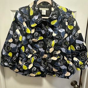 Requirements Vintage Feels Jacket. Gorgeous blues, creams and lime.